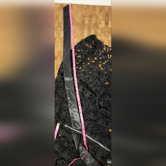 Crocheted look black dress with back zipper XXL Halloween costume or fun outfit. - Picture 16 of 16